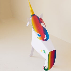 Unicorn / Unicorn Papercraft / DIY / Papercraft Unicorn / 3D Papercraft / Unicorn Party / INSTANT DOWNLOAD by Kooee Papercraft image 4