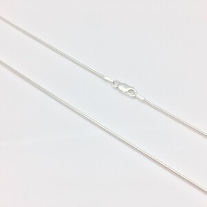 Runde Schlangenkette aus Silber 025 // 1.1mm Sterling Silber // Schlangenkette // 40cm bis 30cm // Anhänger Kette // 925 Silber