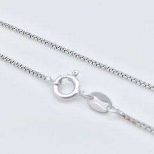 Thin Silver Box Chain // 1.1 mm Sterling Silver Box Chain 022 // 16&quot;, 18 &quot;, 20&quot;, 22&quot;, 24&quot;, 30&quot; // Simple Silver Chain // Everyday Chain