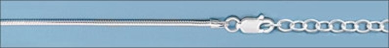 16 Inch Silver Snake Chain with 2 Inch Extension 925 Sterling Silver 16 Plus 2 Sterling Silver Snake Chain 1mm Snake Chain
