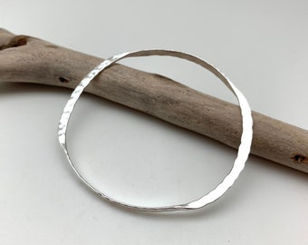 Square Silver Bangle - Etsy