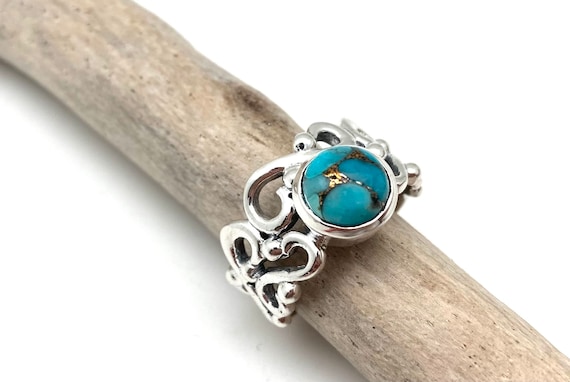 Turquoise with deals silver veins