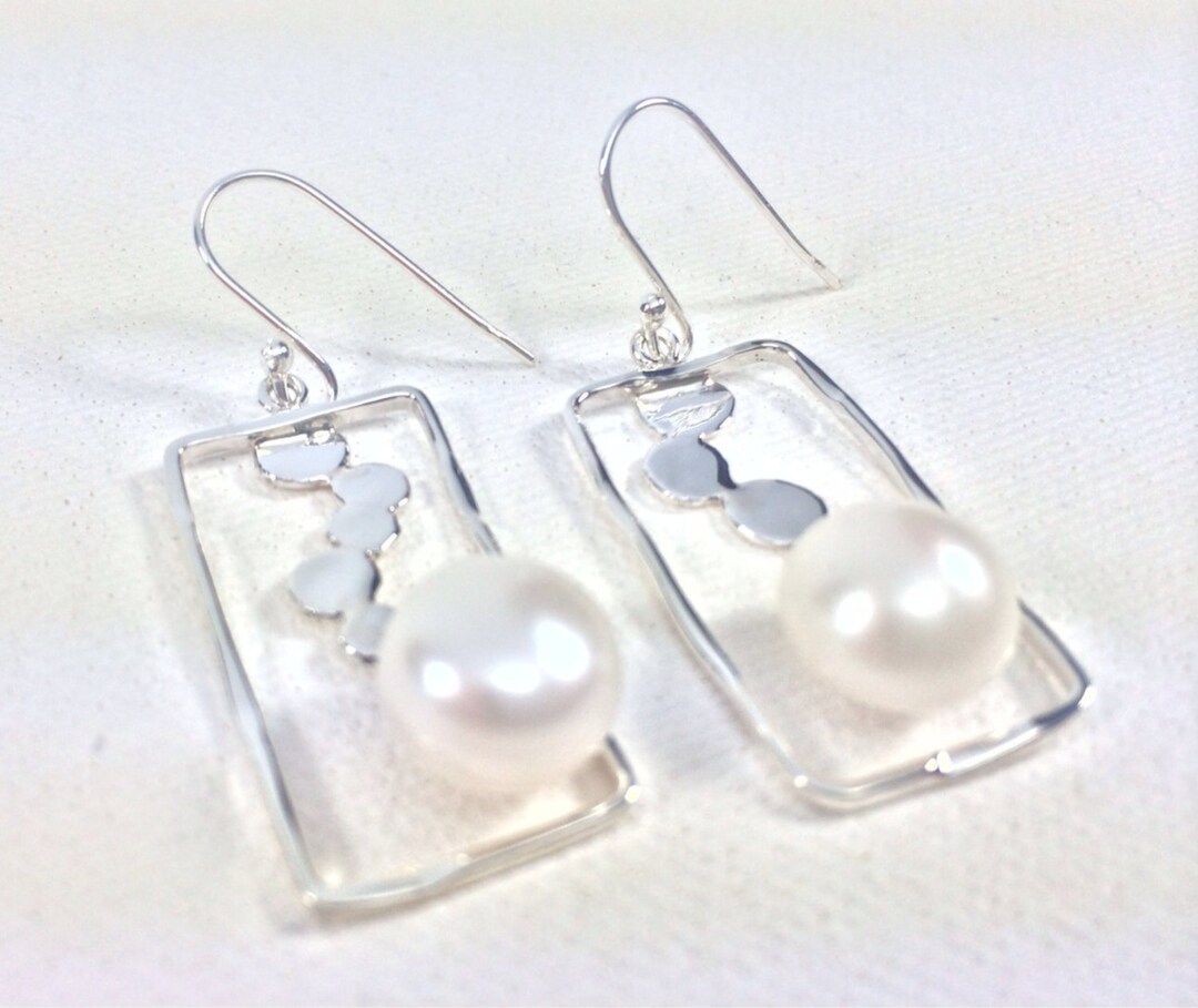 Orecchini Pendenti Rettangolari In Peridoto, Classici Orecchini