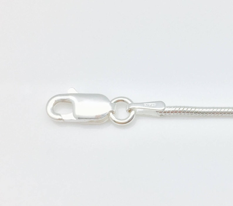 16 Inch Silver Snake Chain with 2 Inch Extension 925 Sterling Silver 16 Plus 2 Sterling Silver Snake Chain 1mm Snake Chain