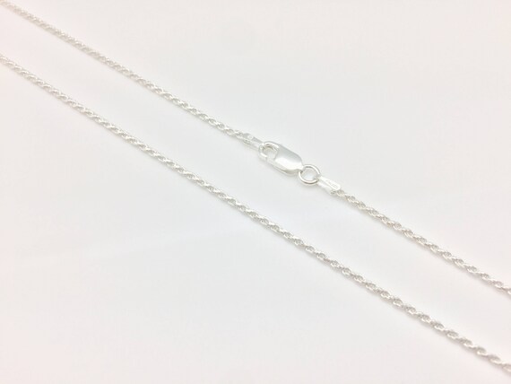 Thin Rope Silver Chain // 1.4mm Rope 