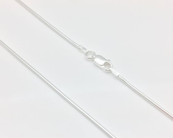 Round Snake Chain 1.2mm 030 // 925 Sterling Silver // Sterling Silver Snake Chain // Snake Chain // Standard Size Snake Chain / 16" to 30"