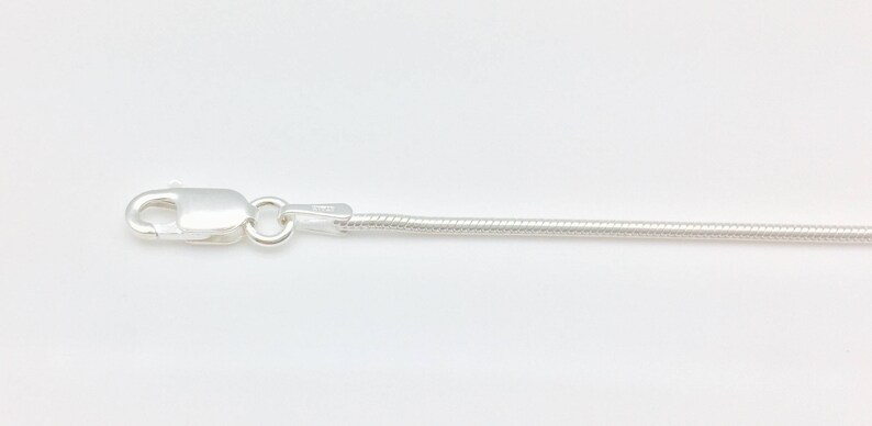 16 Inch Silver Snake Chain with 2 Inch Extension 925 Sterling Silver 16 Plus 2 Sterling Silver Snake Chain 1mm Snake Chain