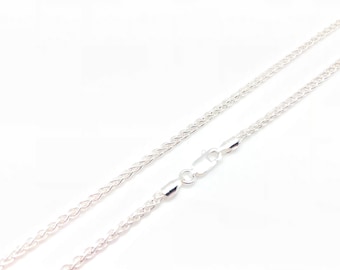 Sterlingzilveren tarweketting, Italiaans 925-zilver voor hangers, heren of dames