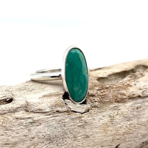 Anillo de turquesa talla 6 // Plata de ley 925 // Anillo de turquesa sonorense de plata // Anillo de turquesa mexicana natural // Hecho a mano