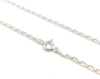 Silver Long Cable Chain 20 inch / 2mm Strong Pendant Chain / Medium Length Pendant Chain / 925 sterling Silver /