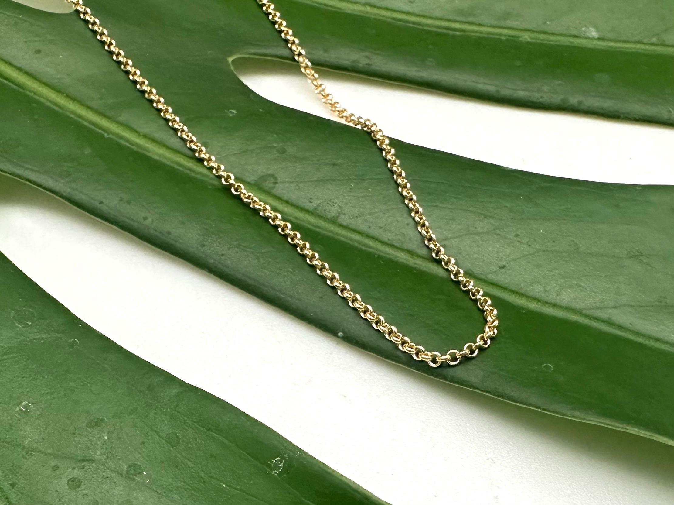 ゴールドロロリンクチェーン 16インチ、18インチ / ペンダントゴールド