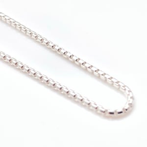 Silver Round Box Chain 1.5mm // Silver Medium Box Chain 086 // Best Seller // Round Box Strong Chain // Strong Pendant Chain // 925 Sterling