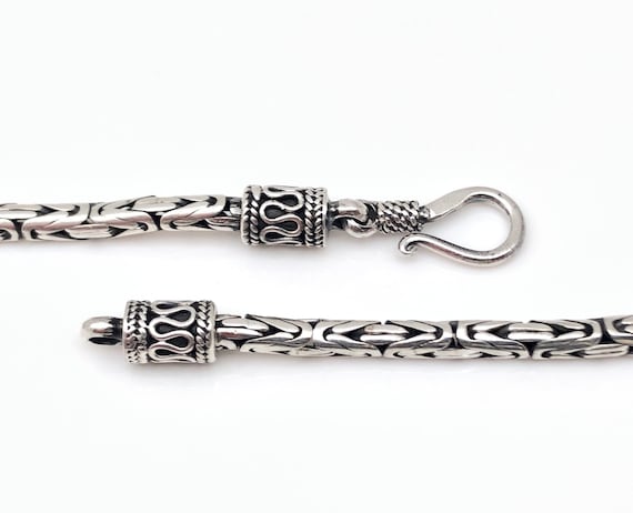 ビザンチンチェーン // シルバービザンチンチェーン // 2.5 mm 細バリ