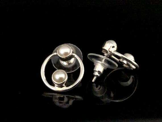 Orecchini a perno con pallina 3 mm Placcatura argento finox2 - Perles & Co