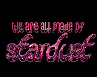 Stardust - *digital pattern* Embroidery cross stitch pattern, hoop art, DIY, meditation, mindful crossstitch