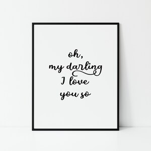 Oh My Darling I Love You So Digital Printable Minimalist Etsy Oh My Darling I Love You So Digital Printable Minimalist Etsy