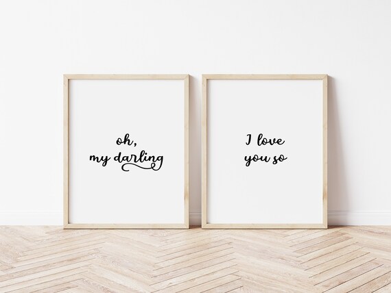 Oh My Darling I Love You So Digital Printable Minimalist Etsy Oh My Darling I Love You So Digital Printable Minimalist Etsy