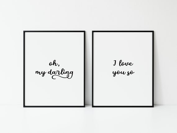 Oh My Darling I Love You So Digital Printable Minimalist Etsy Oh My Darling I Love You So Digital Printable Minimalist Etsy