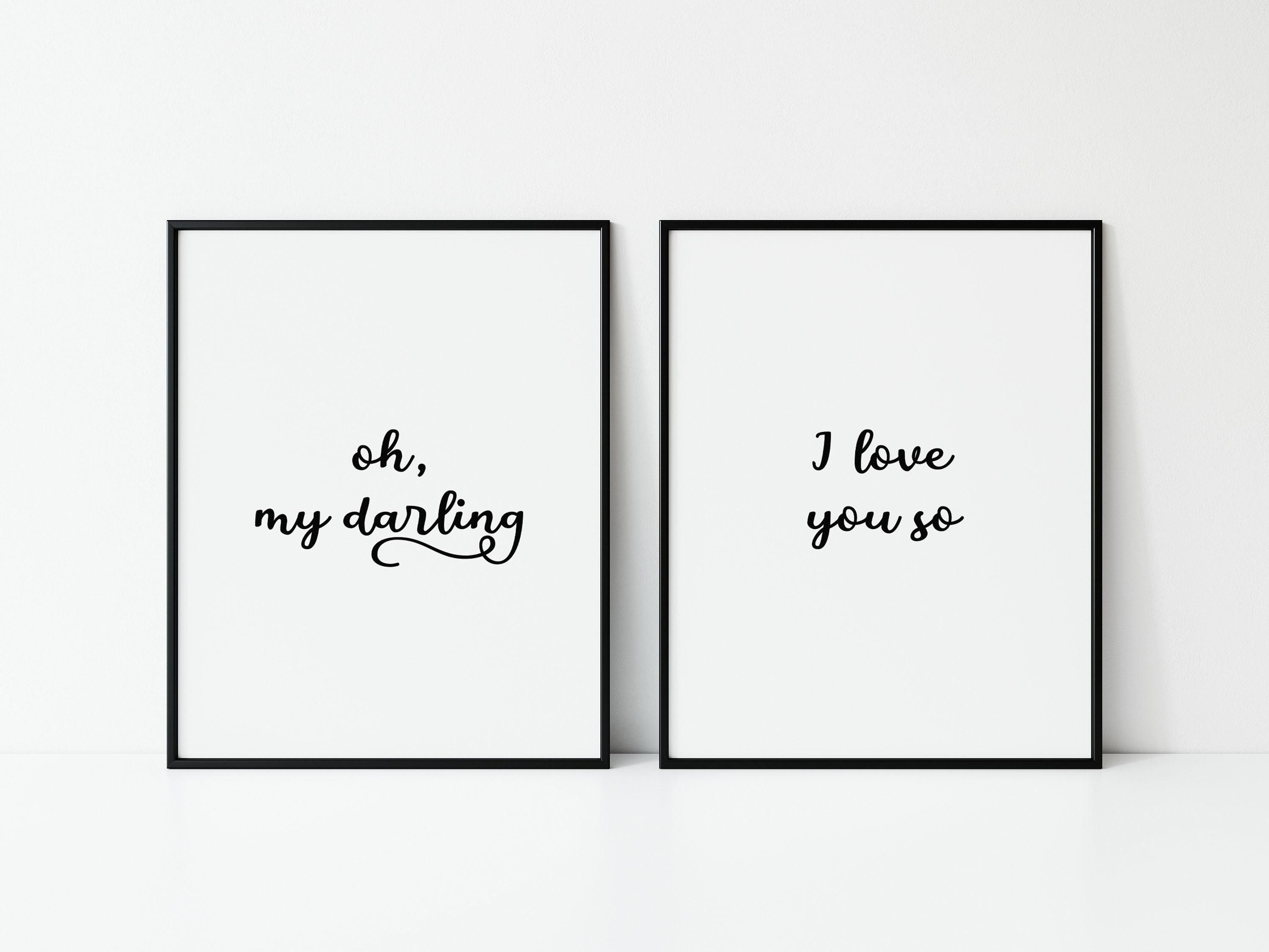 Oh My Darling I Love You So Digital Printable Minimalist Etsy Oh My Darling I Love You So Digital Printable Minimalist Etsy