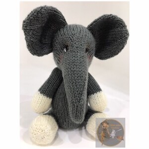 ERNIE the ELEPHANT Knitting Pattern - Amigurumi Instant Download Knitting PDF Pattern only - Not a finished product