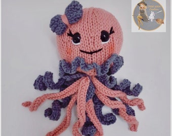 Jellyfish/Octopus Knitting Pattern - PDF Knitting Pattern Instant download - Pattern only