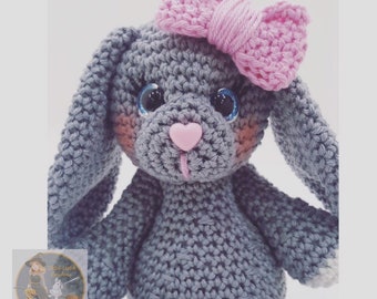 BEATRICE the BUNNY Crochet Pattern - PDF Instant download amigurumi crochet pattern - easter make - Pattern only