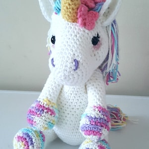 Lavender Unicorn Crochet Pattern ONLY not a finished product Amigurumi PDF instant download image 8