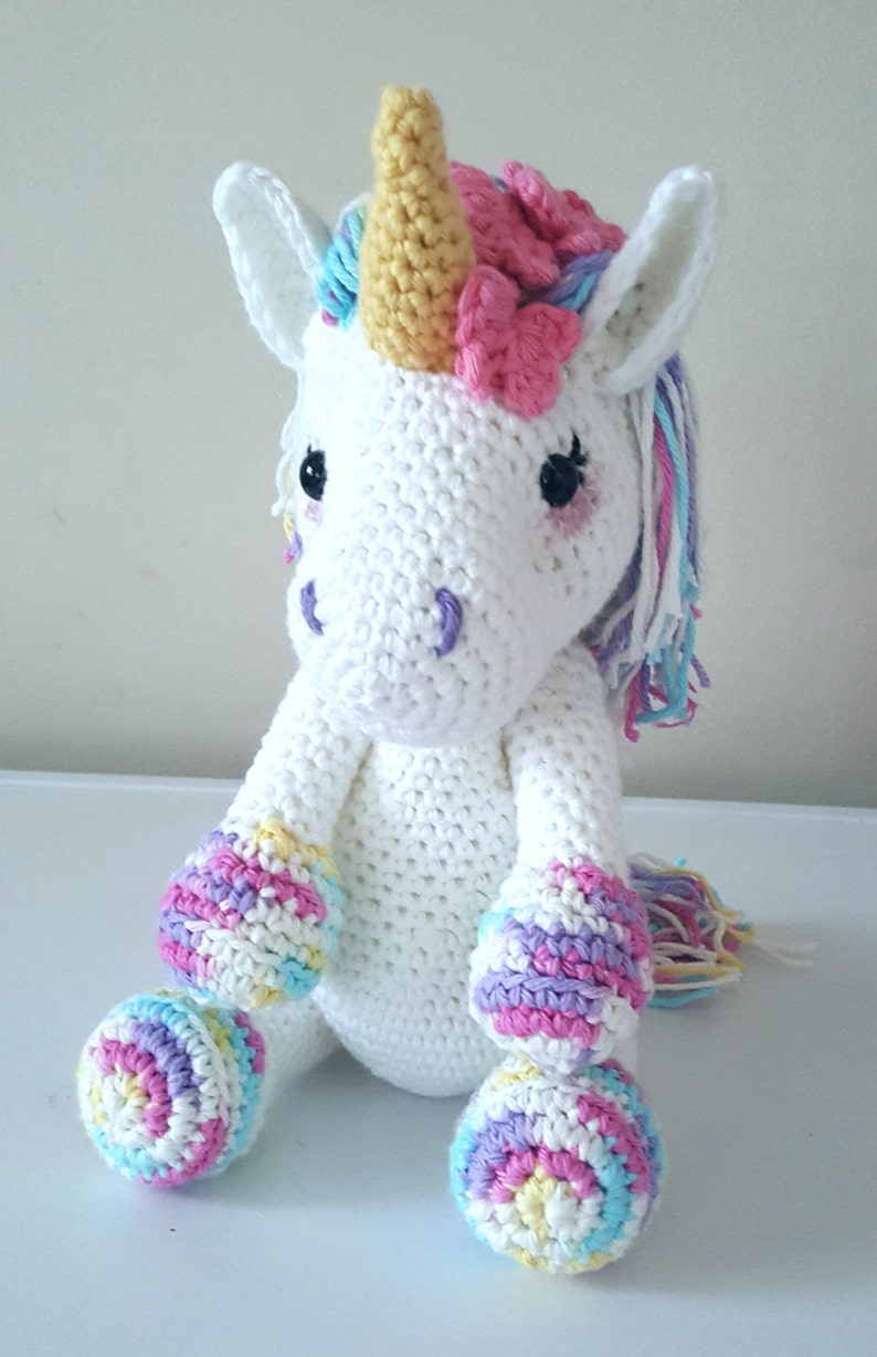 Lavender Unicorn Crochet Pattern ONLY not a finished product Amigurumi PDF instant download image 8