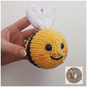 SWC Mini and Baby Bee Knitting Patterns 2 in 1 Instant Download PDF Knitting Pattern image 2