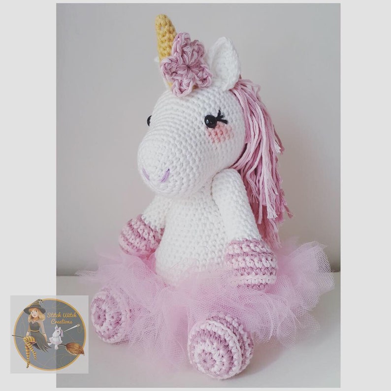 Lavender Unicorn Crochet Pattern ONLY not a finished product Amigurumi PDF instant download image 7