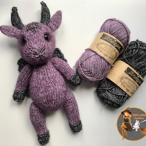 Baphomet Knitting Pattern - Halloween Knitting PDF Knitting Pattern Instant download - Pattern only