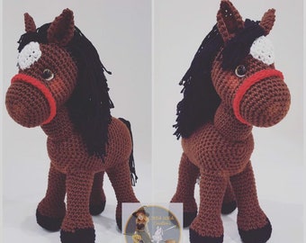 HARLEY the HORSE Crochet Pattern - Amigurumi PDF Crochet Pattern only Instant Download - Stitch Witch Creations