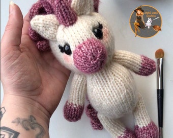 SWC Small Unicorn Knitting pattern - PDF Instant download - Knitting pattern only, Unicorn Knitting Pattern