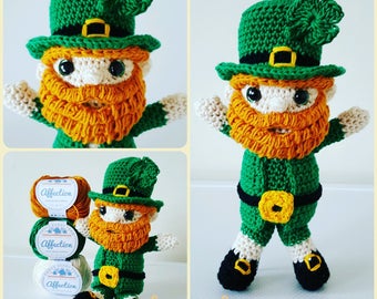 LACHLAN the LEPRECHAUN Crochet Pattern - Amigurumi PDF Instant Download