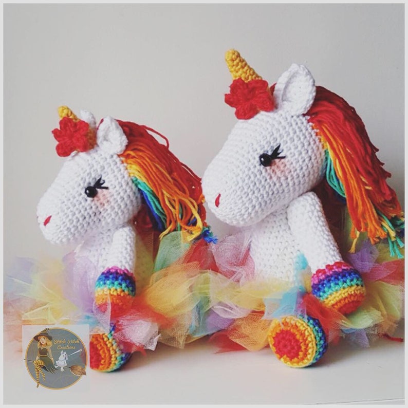 Lavender Unicorn Crochet Pattern ONLY not a finished product Amigurumi PDF instant download image 6