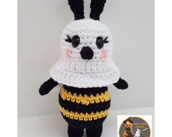 SWC "BOO-BEE"- Amigurumi Crochet Pattern - Pdf Instant Download - Bee Halloween Crochet Pattern