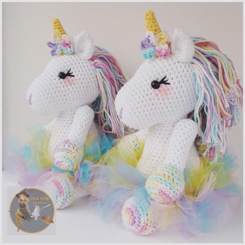 Lavender Unicorn Crochet Pattern ONLY not a finished product Amigurumi PDF instant download image 4