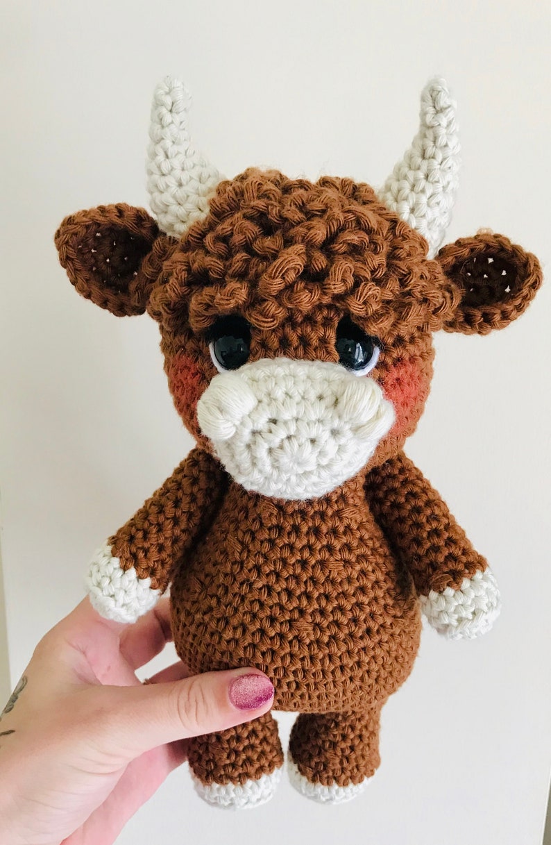 Amigurumi Crochet Pattern Pdf Instant Download Swc Angus The Highland Cow Cross Stitch Sewing Needlecraft Kromasol Com