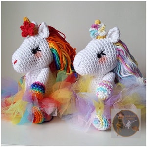 Small Lavender Unicorn Crochet Pattern - Amigurumi PDF Instant Download