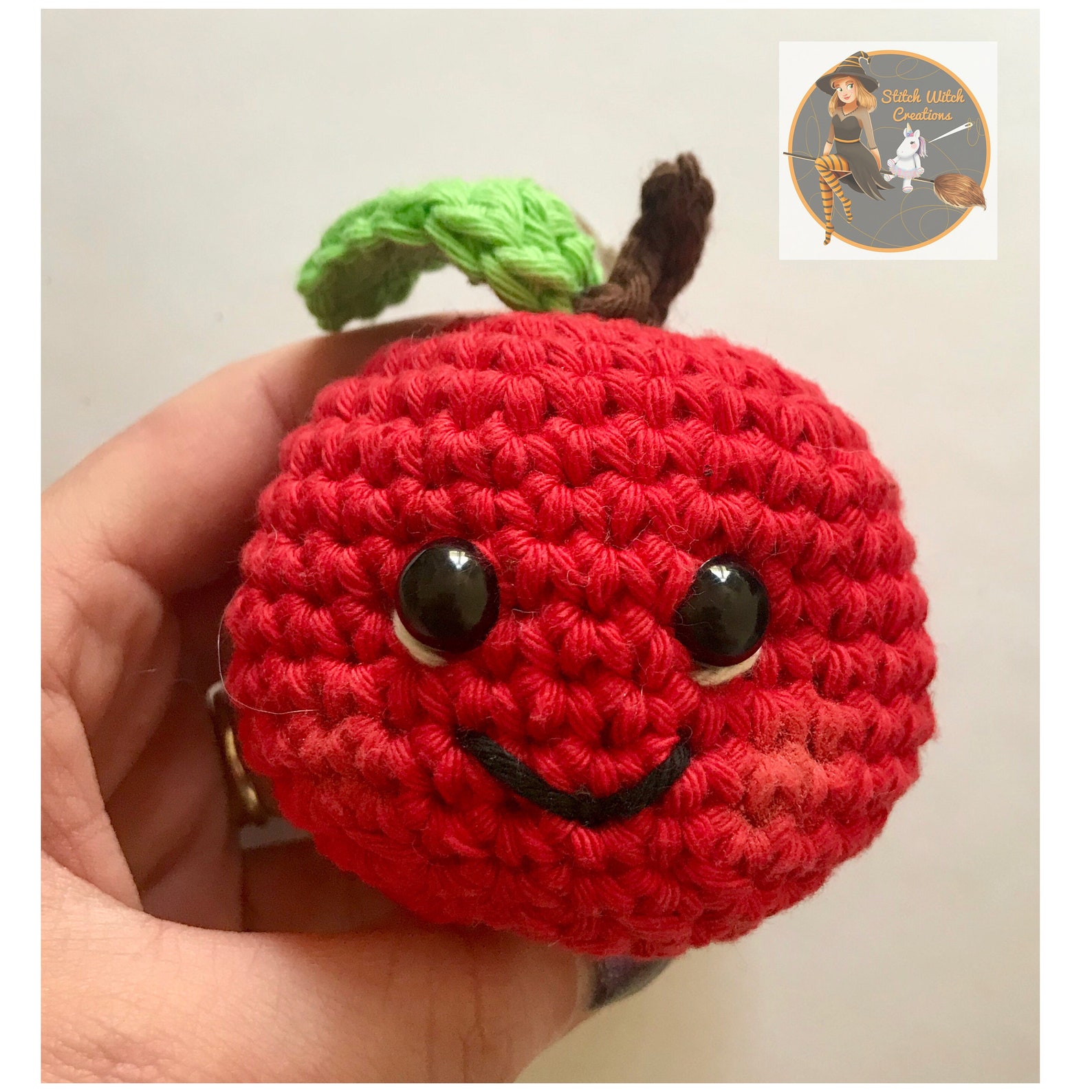 SWC Mini Apple Keyring/graduation Apple Crochet Pattern ONLY ...