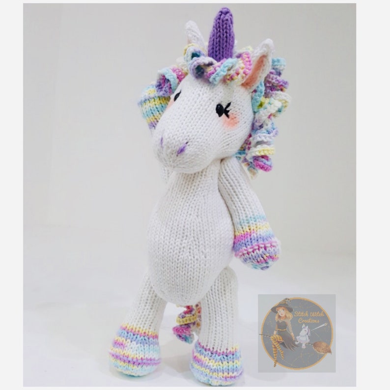 LARNA the UNICORN Knitting pattern PDF Instant download Knitting pattern only, Unicorn Knitting Pattern image 9