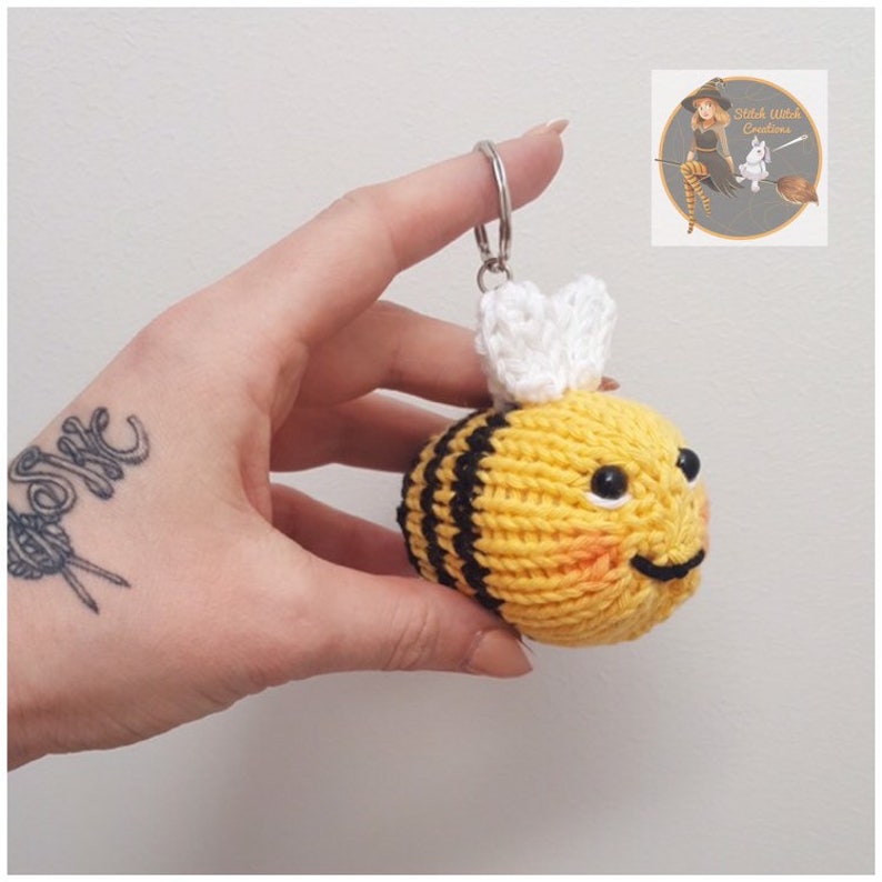 SWC Mini and Baby Bee Knitting Patterns 2 in 1 Instant Download PDF Knitting Pattern image 5