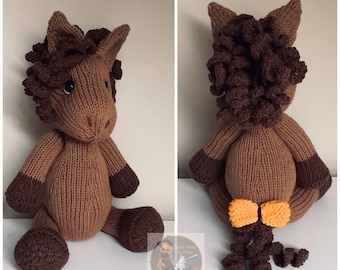 HORSE Knitting pattern - PDF Instant download - Knitting pattern only, Horse Knitting Pattern