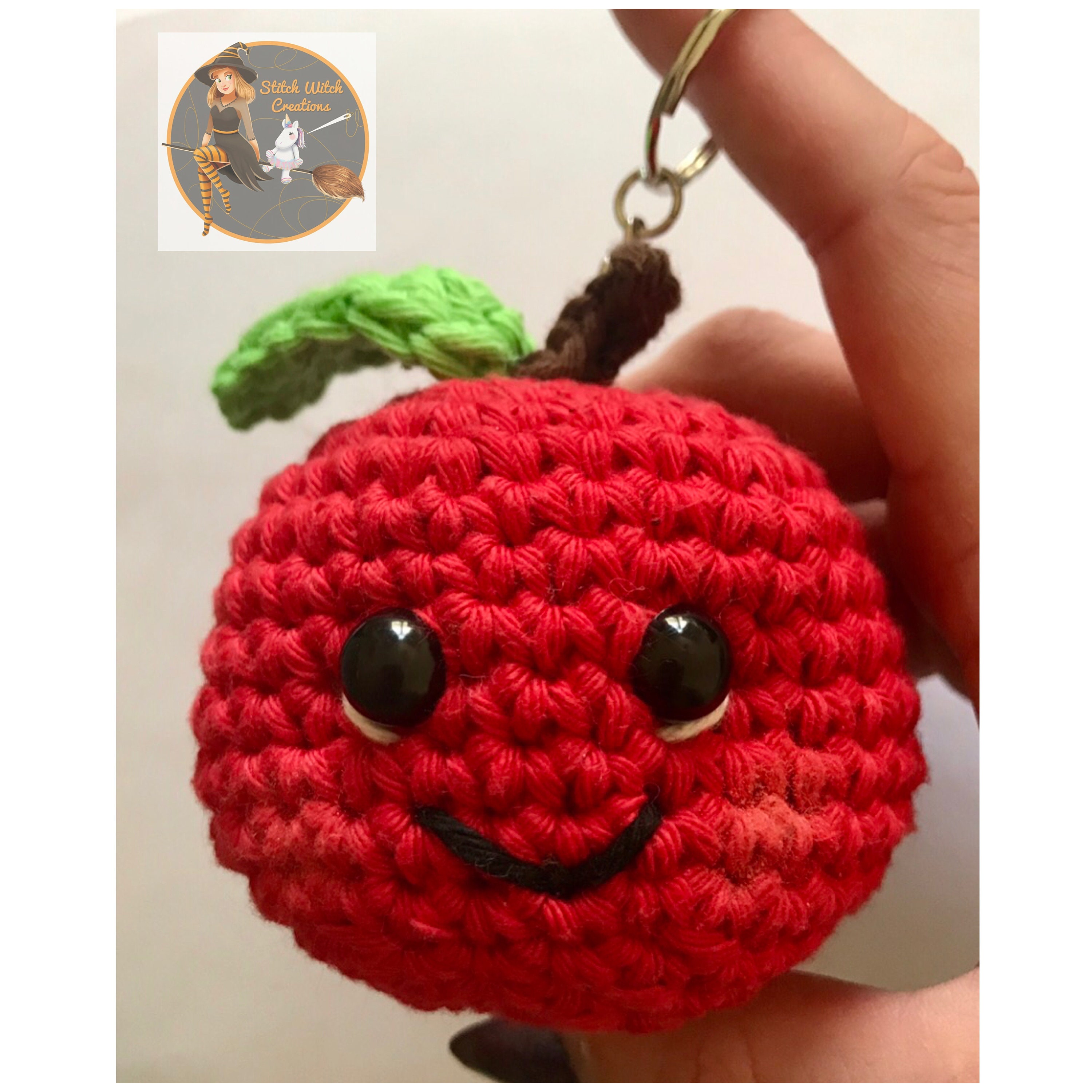 SWC Mini Apple Keyring/graduation Apple Crochet Pattern ONLY ...