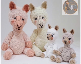 Llama Crochet Pattern Bundle: Small & Large Amigurumi (PDF Download)