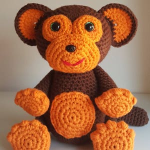 MARSHALL THE MONKEY - Crochet Pattern - Amigurumi Pdf instant download