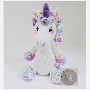 LARNA the UNICORN Knitting pattern PDF Instant download Knitting pattern only, Unicorn Knitting Pattern image 4