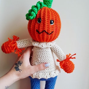 Mönster för virkad pumpa: Halloween Amigurumi (PDF-nedladdning)