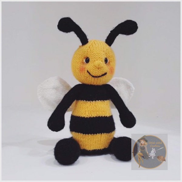 MANNY the BEE - Knitted Pattern - PDF Instant downloadable pattern - Amigurumi Knitted Bee