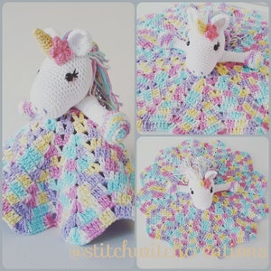 Lavender Unicorn Snuggle Blanket crochet pattern only not a finished product - PDF Crochet Pattern Instant Download
